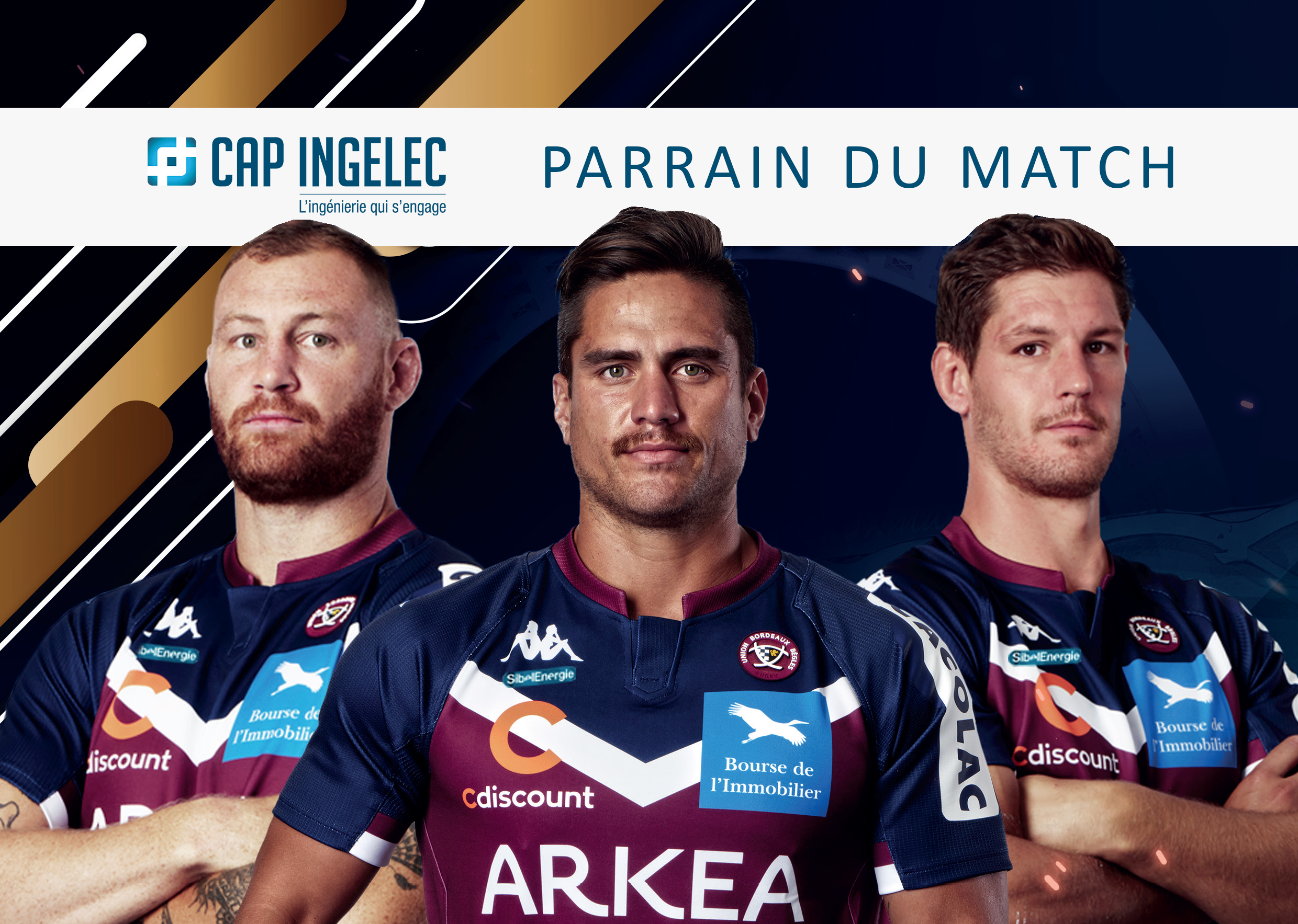 Cap Ingelec sponsor of the UBB Toulouse match on 5 June 2021